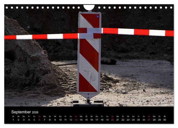 Produktbild: Baustellen (Wandkalender 2026 DIN A4 quer), CALVENDO Monatskalender