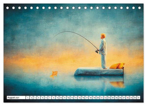 Produktbild: Fantastische F&auml;nge Die Kunst, das Unm&ouml;gliche zu angeln (Tischkalender 2027 DIN A5 quer), CALVENDO Monatskalender