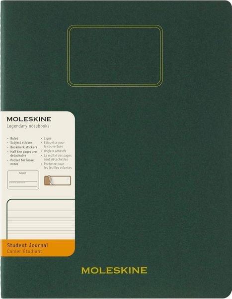 Moleskine Student Cahier, XXL, liniert, Kartoneinband, Myrtengrün, Taschenbuch von , Moleskine
