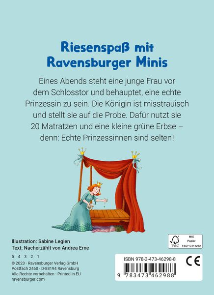 Produktbild: Ravensburger Minis - Die Prinzessin auf der Erbse