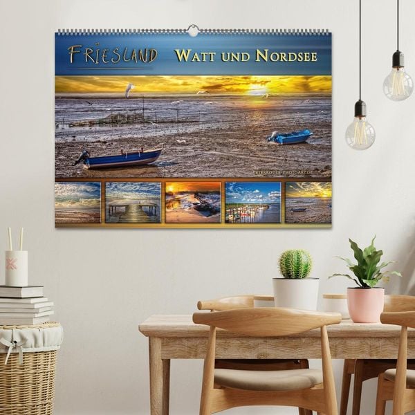 Produktbild: Friesland - Watt und Nordsee (Wandkalender 2026 DIN A2 quer), CALVENDO Monatskalender