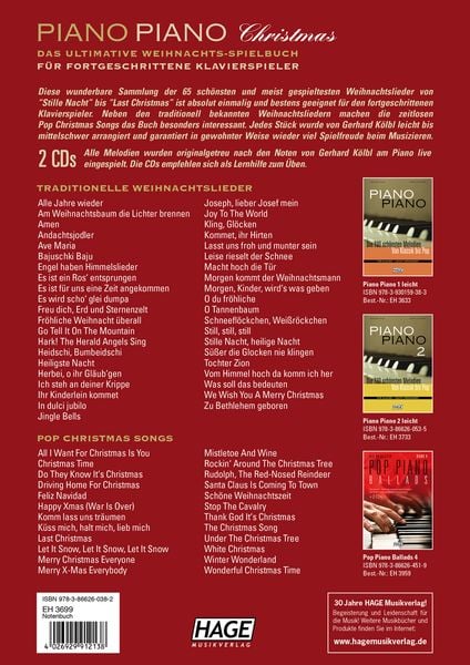 Produktbild: Piano Piano Christmas + 2 CDs
