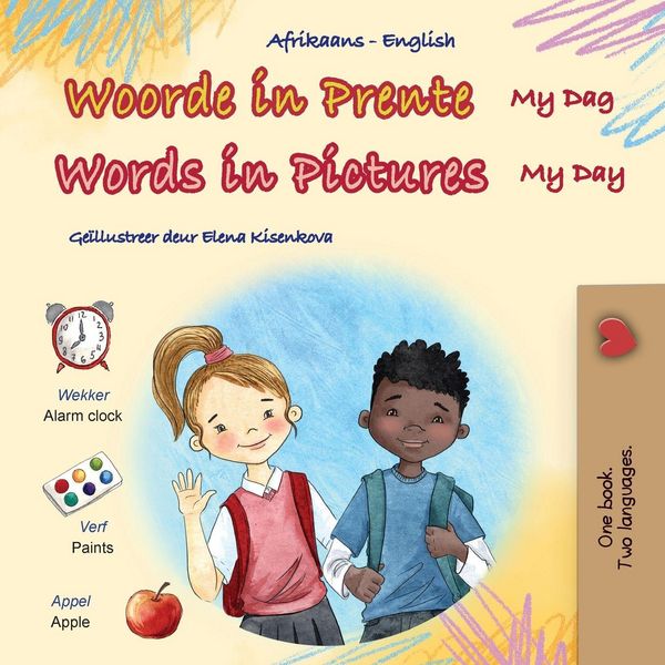 Produktbild: Words in Pictures - My Day (Afrikaans English Bilingual Children's Book)