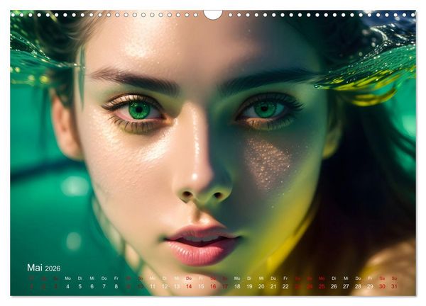 Produktbild: Models unter Wasser (Wandkalender 2026 DIN A3 quer), CALVENDO Monatskalender