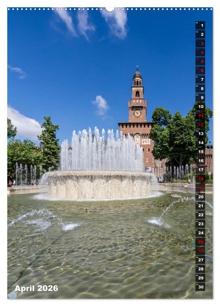 Produktbild: MAILAND Prachtvolle Impressionen (hochwertiger Premium Wandkalender 2026 DIN A2 hoch), Kunstdruck in Hochglanz