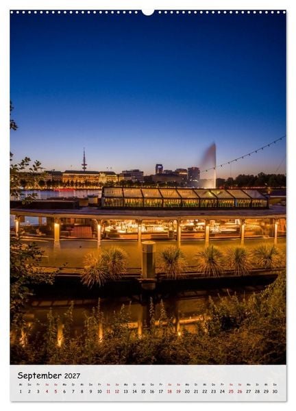 Produktbild: Hamburg - Hanseatische Eleganz (hochwertiger Premium Wandkalender 2027 DIN A2 hoch), Kunstdruck in Hochglanz