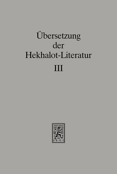 Produktbild: &Uuml;bersetzung der Hekhalot-Literatur