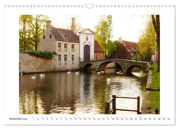 Produktbild: Profiter de Bruges (Calendrier mural 2026 DIN A3 vertical), CALVENDO calendrier mensuel