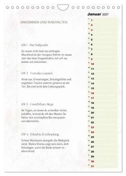 Produktbild: SEELENKOMPASS (Wandkalender 2027 DIN A4 hoch), CALVENDO Monatskalender