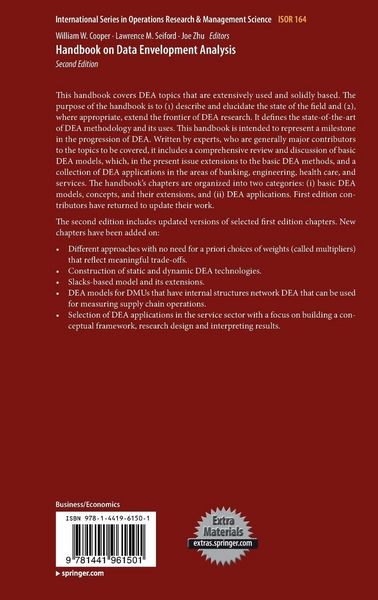 Produktbild: Handbook on Data Envelopment Analysis