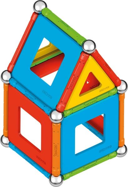 Produktbild: Invento 507059 - Geomag Classic Supercolor Panels Recycled 78 pcs, Magnetischer Baukasten, Magnetspielzeuge