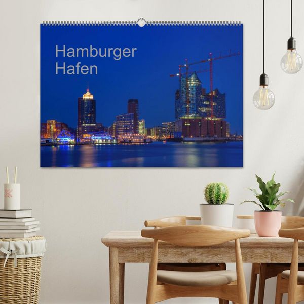 Produktbild: Hafen Hamburg (Wandkalender 2026 DIN A2 quer), CALVENDO Monatskalender