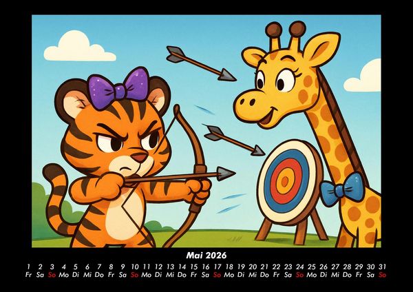 Produktbild: Tina & Nala bei den Olympischen Spielen 2026 Fotokalender DIN A3