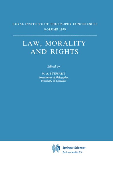 Produktbild: Law, Morality and Rights