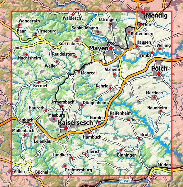 Produktbild: Eifelwandern 15 - Mayen, Kaisersesch 1 : 25 000