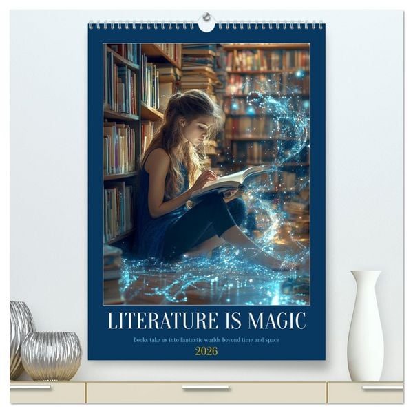 Produktbild: Literature is Magic (High Quality Premium Wall Calendar 2026 DIN A2 portrait),CALVENDO 12 Month Wall Calendar