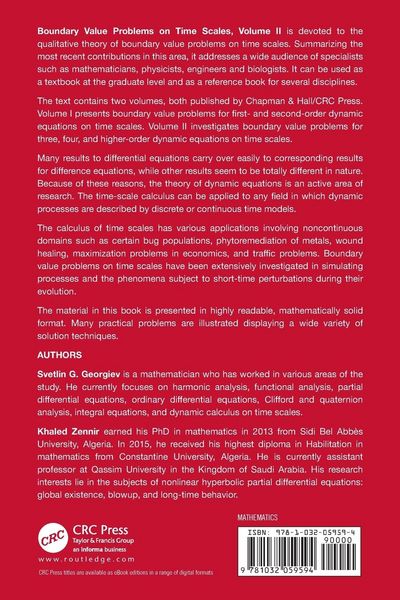 Produktbild: Boundary Value Problems on Time Scales, Volume II