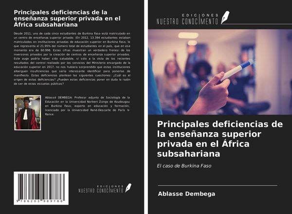 Produktbild: Principales deficiencias de la ense&ntilde;anza superior privada en el &Aacute;frica subsahariana