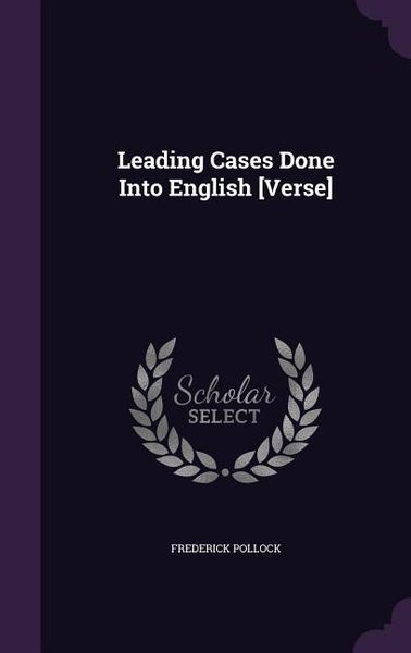 Produktbild: Leading Cases Done Into English [Verse]