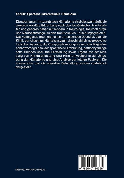 Produktbild: Spontane intrazerebrale H&auml;matome