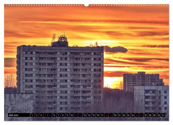 Produktbild: Tschernobyl - Prypjat - Die radioaktive Geisterstadt (Wandkalender 2026 DIN A2 quer), CALVENDO Monatskalender