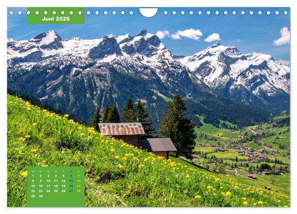 Produktbild: WANDERN &uuml;ber Stock und Stein in der Schweiz (Wandkalender 2026 DIN A4 quer), CALVENDO Monatskalender