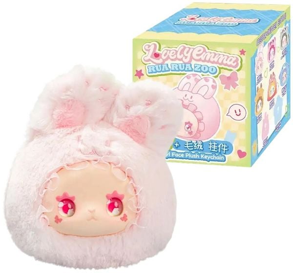 Produktbild: LOVELY Emma RUA RUA ZOO Vinyl Face Plush Keychain
