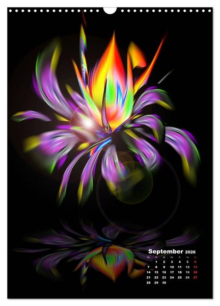 Produktbild: Bl&uuml;hende Fantasie - Digitalkunst (Wandkalender 2026 DIN A3 hoch), CALVENDO Monatskalender