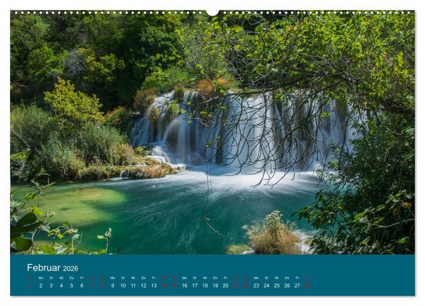 Produktbild: Nationalpark Krka - Wasser-Wunderwelt in Dalmatien (Wandkalender 2026 DIN A2 quer), CALVENDO Monatskalender