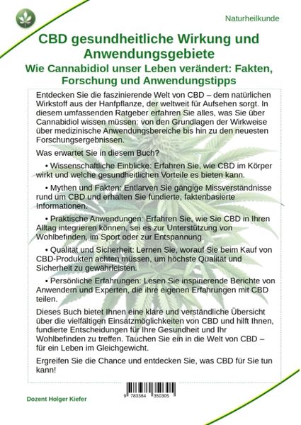 Produktbild: CBD gesundheitliche Wirkung und Anwendungsgebiete