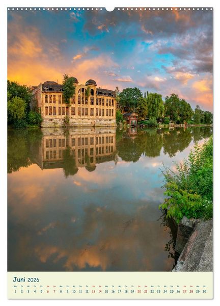Produktbild: Halle/Saale - Meine Stadt im Licht (hochwertiger Premium Wandkalender 2026 DIN A2 hoch), Kunstdruck in Hochglanz