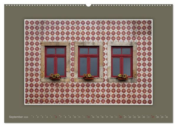 Produktbild: Azulejo-Fassaden in Portugal (Wandkalender 2026 DIN A2 quer), CALVENDO Monatskalender