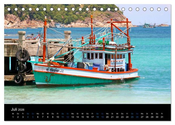 Produktbild: Erlebe Thailand (Tischkalender 2026 DIN A5 quer), CALVENDO Monatskalender