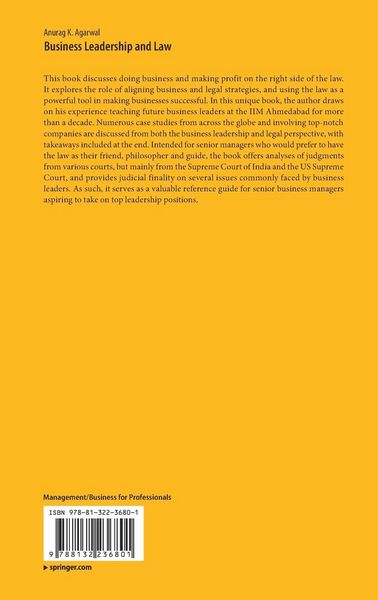 Produktbild: Business Leadership and Law