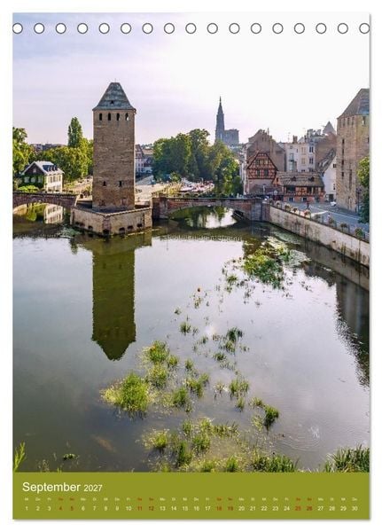 Produktbild: Zeitloses Strasbourg. Kan&auml;le, Fachwerk und els&auml;ssisches Flair (Tischkalender 2027 DIN A5 hoch), CALVENDO Monatskalender