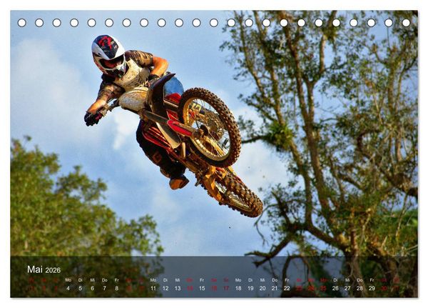 Produktbild: Motocross - Adrenalin pur (Tischkalender 2026 DIN A5 quer), CALVENDO Monatskalender