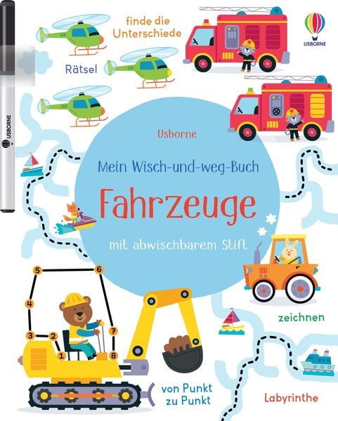 Mein Wisch-und-weg-Buch: Fahrzeuge, Taschenbuch von Kirsteen Robson, Usborne, 9781035701001