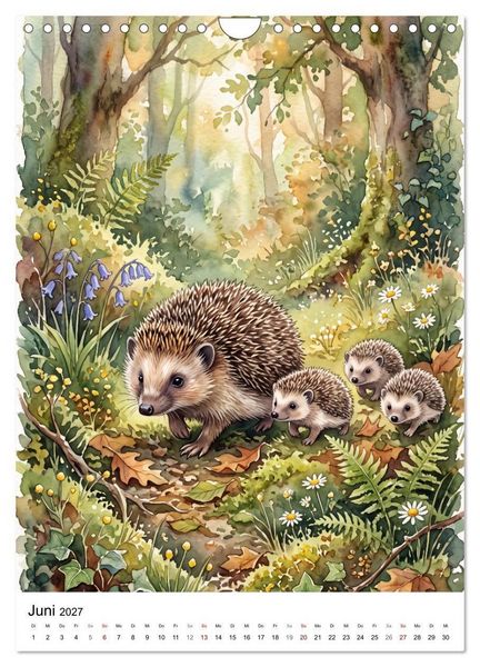 Produktbild: Begegnungen im Wald (Wandkalender 2027 DIN A4 hoch), CALVENDO Monatskalender