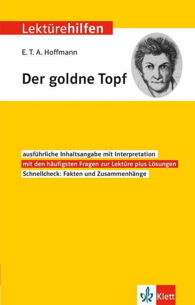 Produktbild: Klett Lekt&uuml;rehilfen E.T.A. Hoffmann 'Der goldne Topf'