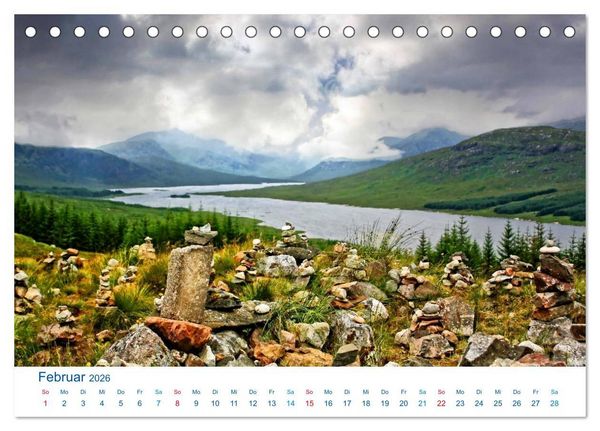 Produktbild: Schottlands S&uuml;den 2026. Impressionen zwischen Edinburgh, Loch Ness und Isle of Skye (Tischkalender 2026 DIN A5 quer), CALVENDO Monatskalender