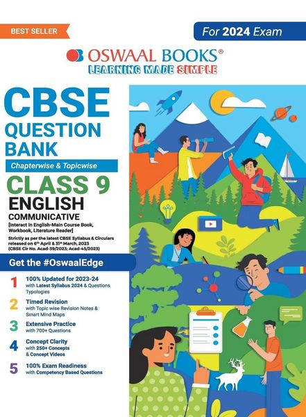 Produktbild: Oswaal CBSE Class 9 English Communicative Question Bank (2024 Exam)