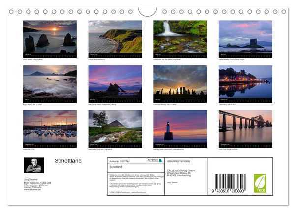 Produktbild: Schottland (Wandkalender 2026 DIN A4 quer), CALVENDO Monatskalender