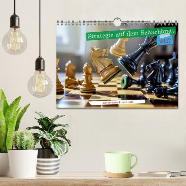 Produktbild: Strategie auf dem Schachbrett (Wandkalender 2027 DIN A4 quer), CALVENDO Monatskalender