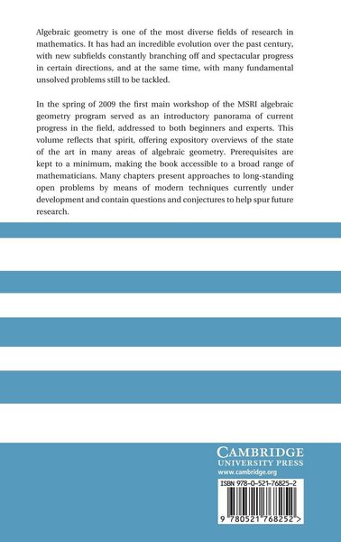 Produktbild: Current Developments in Algebraic Geometry