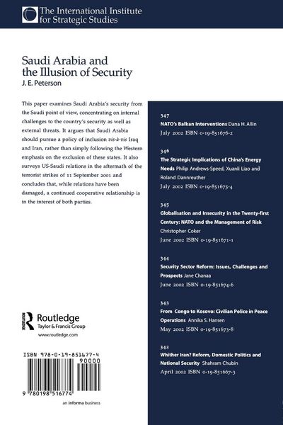 Produktbild: Saudi Arabia and the Illusion of Security