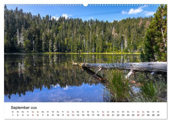 Produktbild: Schwarzwald, Seen und Hochmoore (hochwertiger Premium Wandkalender 2026 DIN A2 quer), Kunstdruck in Hochglanz