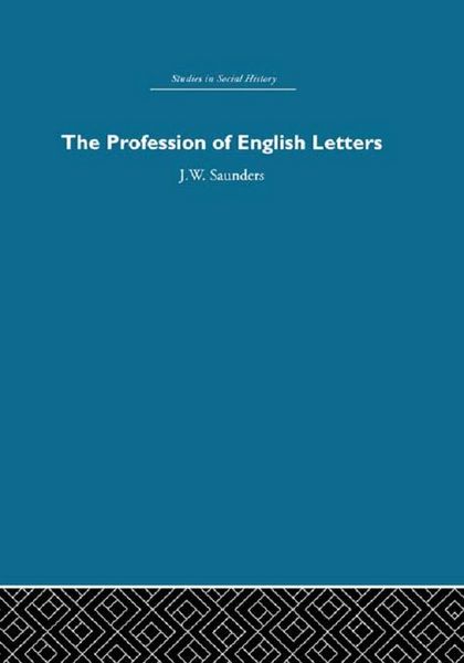 Produktbild: The Profession of English Letters