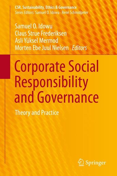 Produktbild: Corporate Social Responsibility and Governance