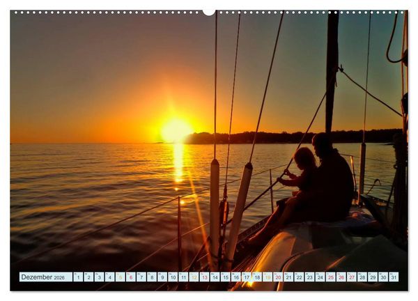 Produktbild: Segelyacht - Freiheit und Abenteuer (Wandkalender 2026 DIN A2 quer), CALVENDO Monatskalender