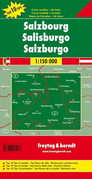 Salzburg, Autokarte 1:150.000, Top 10 Tips